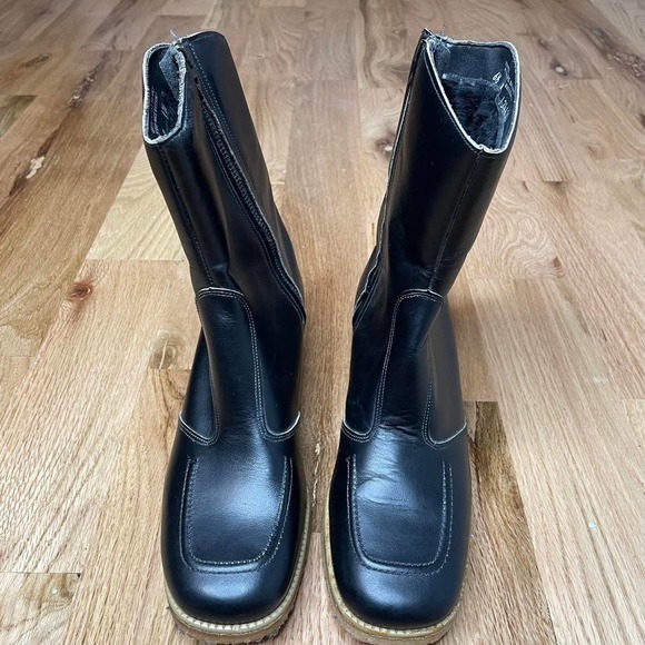 Vintage‎ 70s black boots - Picture 6 of 7